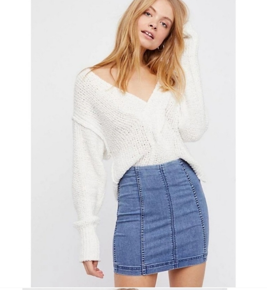 RED DRESS BOUTIQUE x Wild Honey Denim Mini Skirt New - Picture 3 of 12
